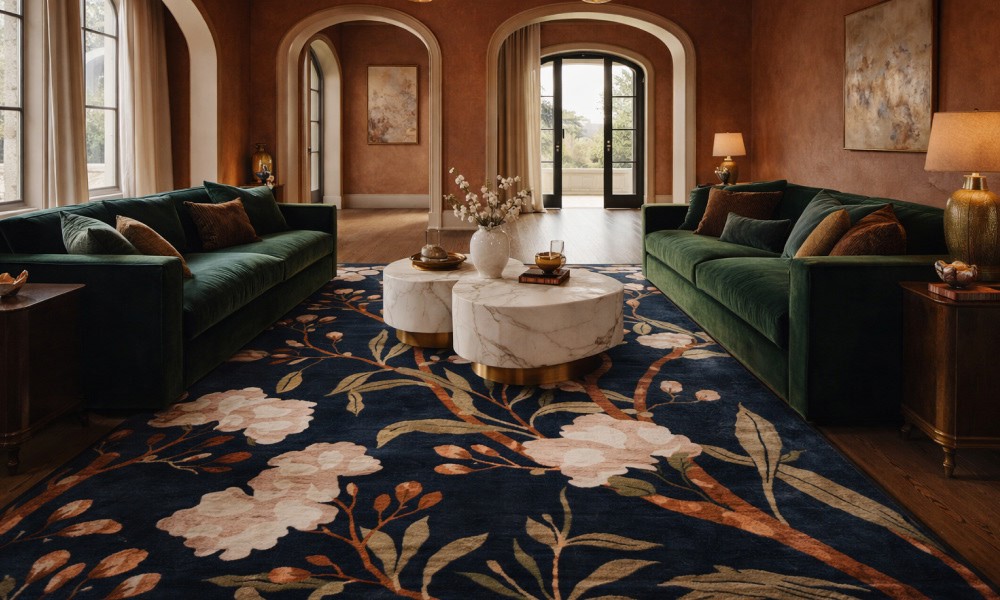 Why Designers Are Betting on Floral Rugs Again?